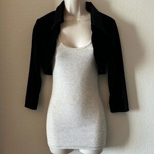 Black Velvet Bolero Jacket